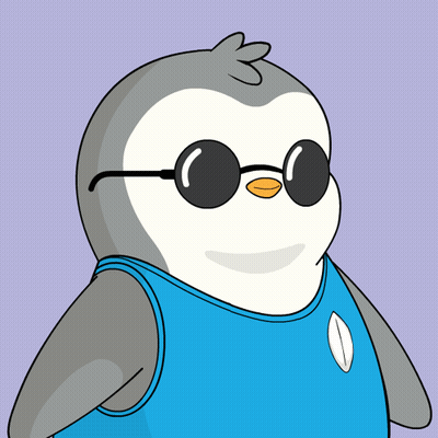 Penguin In Sunglasses And Blue Tank Top GIF