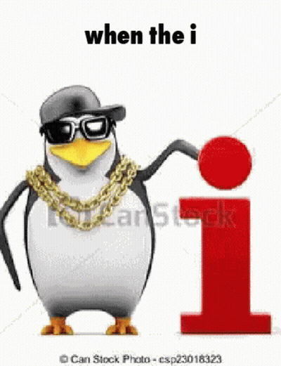 Penguin In Sunglasses And Hat Holding Red Ball GIF