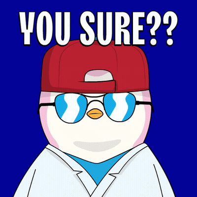 Penguin In Sunglasses And Red Hat Saying You Sure GIF
