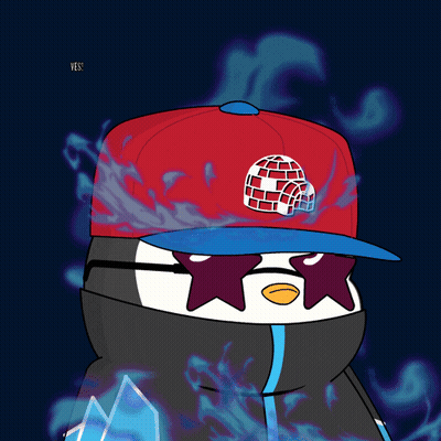 Penguin In Sunglasses And Yes Hat GIF