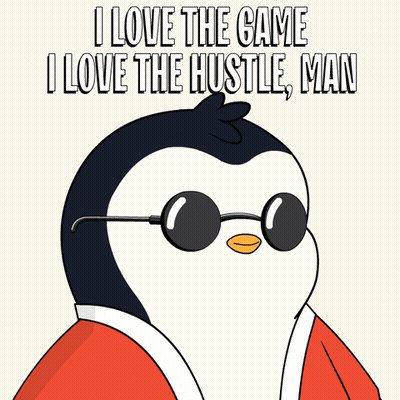 Penguin In Sunglasses I Love The Game I Love The Hustle Man GIF