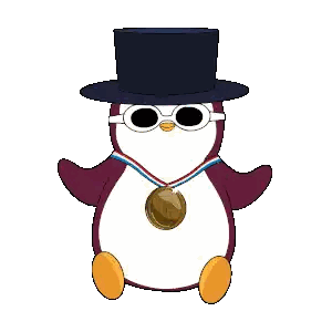 Penguin In Top Hat And Goggles GG Sticker