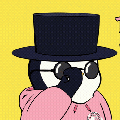 Penguin In Top Hat And Sunglasses GIF