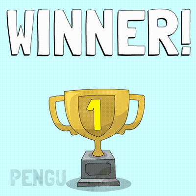 Penguin In Trophy Winner GIF