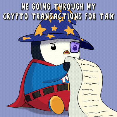 Penguin In Wizard Hat Reading List GIF