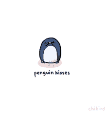 Penguin Kisses Animation GIF