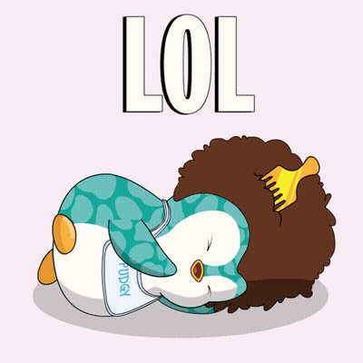 Penguin Laying On Back Saying Lol GIF