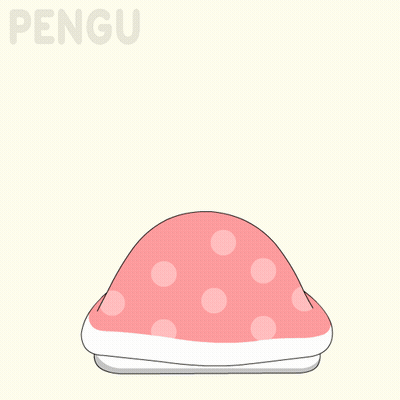 Penguin Laying On White Blanket Saying Pengu GIF