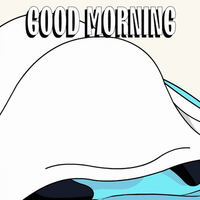 Penguin Laying Under Blanket Good Morning GIF