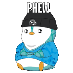 Penguin Lucky Sticker GIF