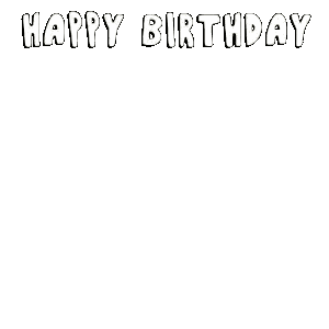 Penguin Next To Birthday Cake Sticker
