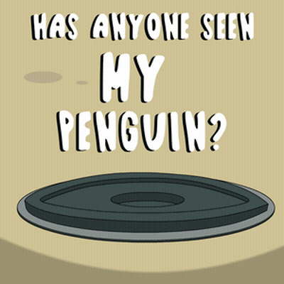 Penguin Peeking Hole Has Anyone Seen My Penguin GIF