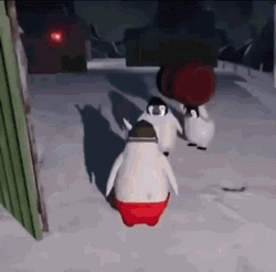 Penguin Playing Bomb Explosion Meme GIF