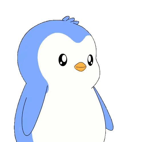 Penguin Reading Greens Sticker