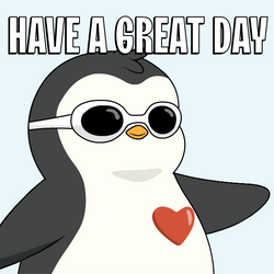 Penguin's Heart Beating Have A Good Day Love GIF