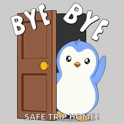 Penguin Saying Bye Bye Safe Trip Home GIF