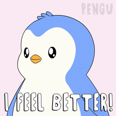 Penguin Saying I Feel Better GIF