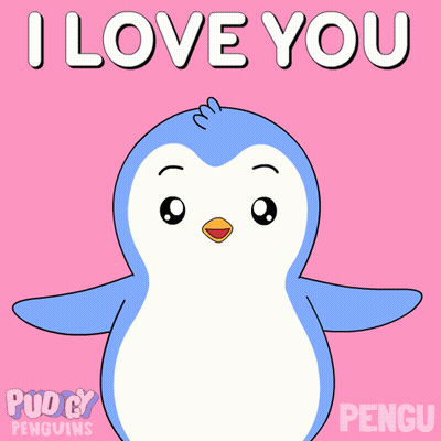 Penguin Saying I Love You GIF