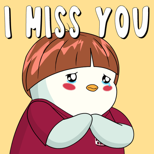 Penguin Saying I Miss You GIF