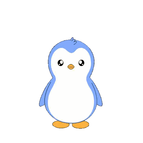 Penguin Saying Merry Christmas To All Sticker
