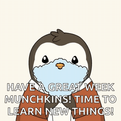 Penguin Saying Monday And Great Week GIF