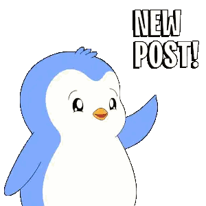 Penguin Saying New Post Sticker