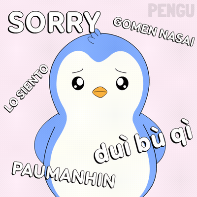 Penguin Saying Sorry Gomen Nasai Paumanhin GIF
