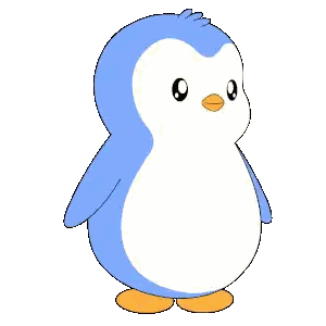 Penguin Saying Thank You Sticker