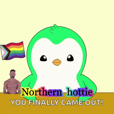 Penguin Saying Wow Northern Hottie You Finally Came Out GIF