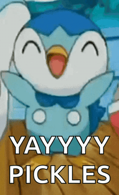 Penguin Saying Yayyyy Pickles GIF