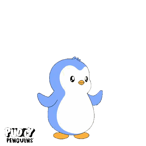 Penguin Sending Hugs Sticker