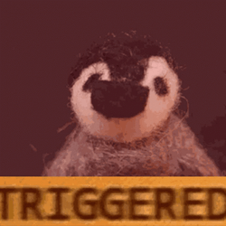 Penguin Shaking Triggered Meme GIF