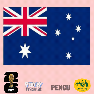 Penguin Sitting Next To Soccer Ball With FIFA Sticker GIF