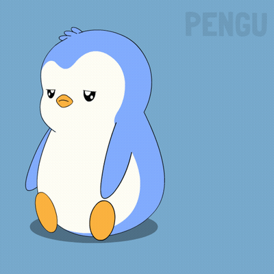 Penguin Sleeping On Back With NZ GIF