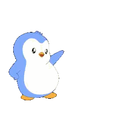 Penguin Standing In Front Of 2024 Sticker