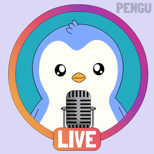 Penguin Standing In Front Of Microphone GIF