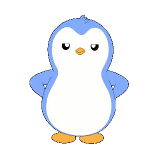 Penguin Standing In Front Of Perfect Sticker