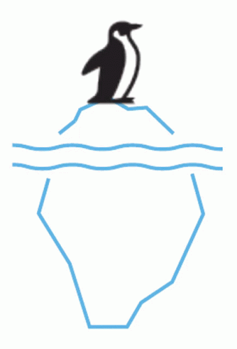 Penguin Standing On Iceberg GIF