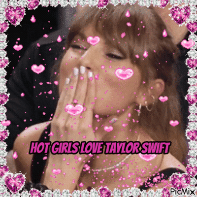 Penguin Surrounded By Pink Hearts Saying Pengu GIF