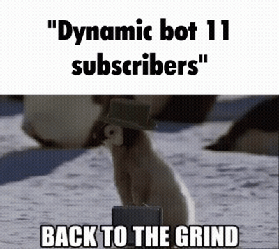 Penguin Top Hat Says Back To The Grind GIF