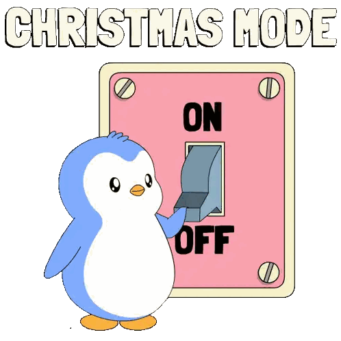 Penguin Turning On Light Switch Sticker