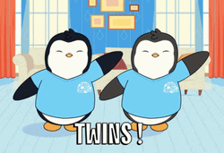 Penguin Twins Twinning GIF