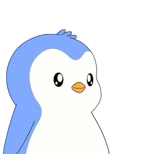 Penguin Watching Hanging Spider Sticker