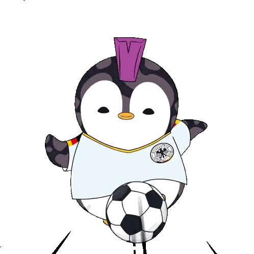 Penguin Wearing Deutsche Bundesliga Shirt Sticker