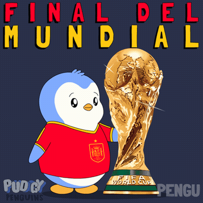 Penguin Wearing FIFA World Cup Shirt GIF