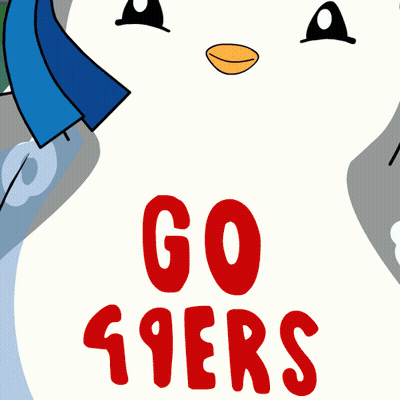 Penguin Wearing Go 49Ers Shirt GIF