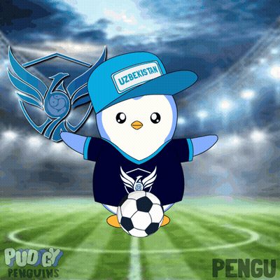 Penguin Wearing Hat Saying Uzbekistan GIF