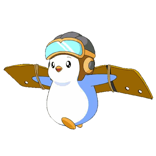 Penguin Wearing Helmet And Goggles Sticker