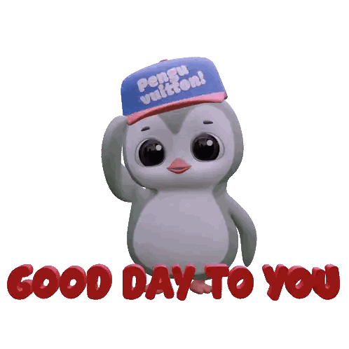 Penguin Wearing It's Anton Hat Sticker