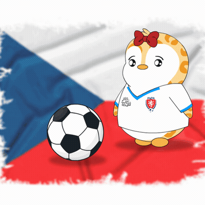 Penguin Wearing PSG Shirt GIF